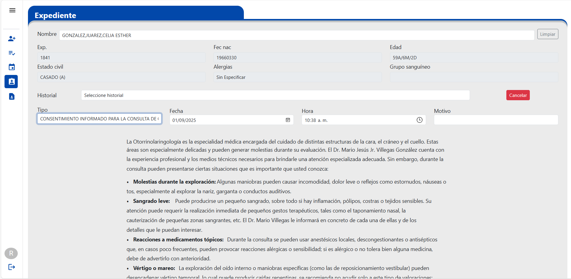 Gestión de Pacientes - Med2K