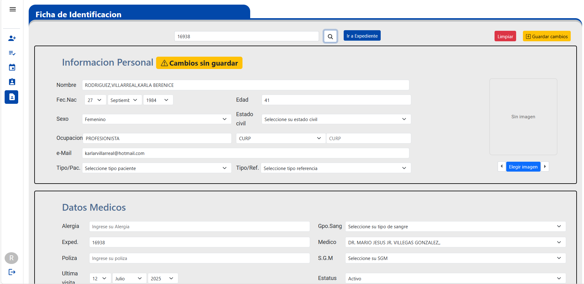 Gestión de Pacientes - Med2K